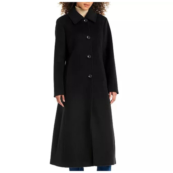 Jones New York Women's Single-Breasted Maxi Coat 4. Brown. Pre-owned $380 - Picture 1 of 13